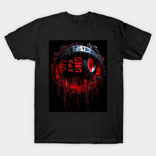 cyber techno observer T-Shirt by ArtWearSplash